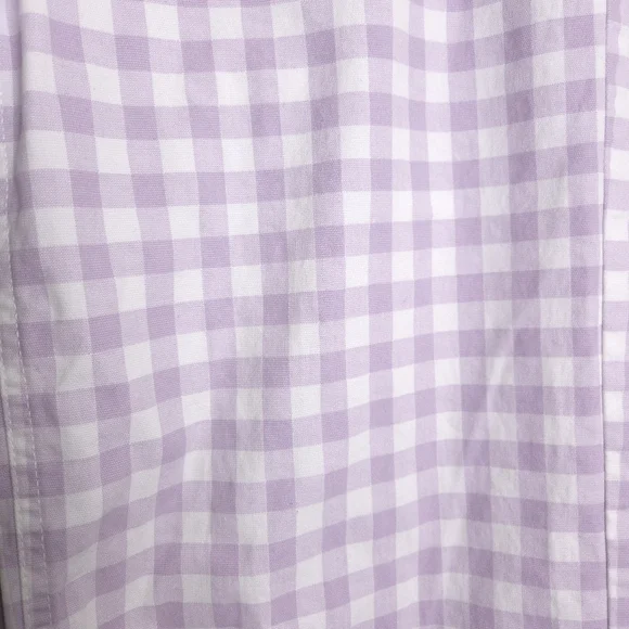 OLD NAVY Retro Gingham High-Waisted Cropped Wide-Leg Chino Pants 10 Tall - Picture 7 of 10